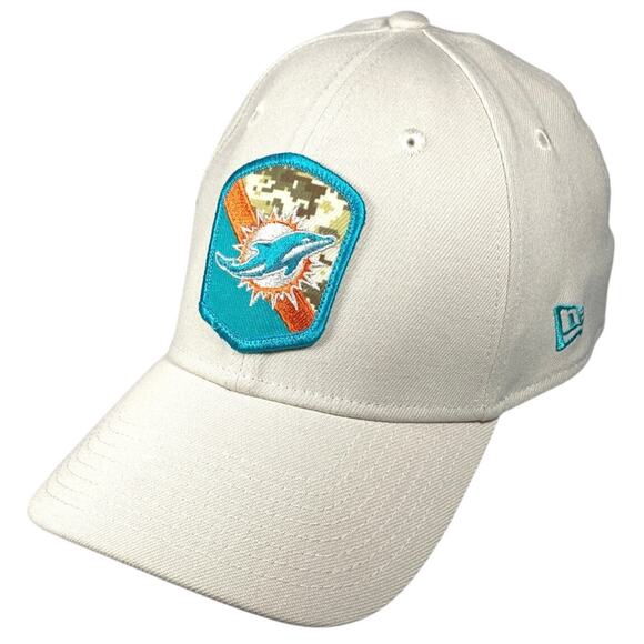Miami Dolphins New Era Flex Hat Fitted M L 2023 Salute To Service 39THIRTY Camo - Picture 1 of 8